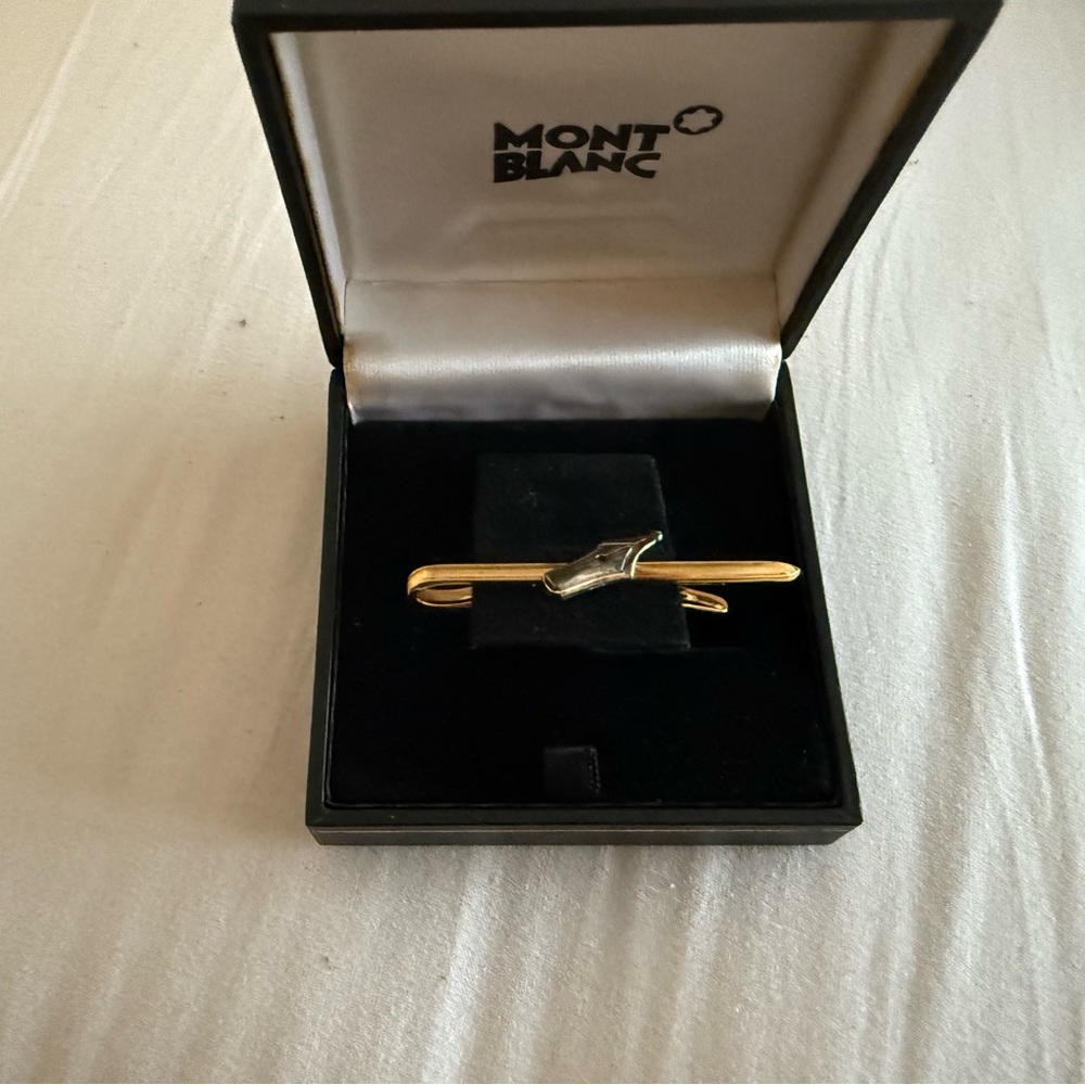 Montblanc Gold and Silver Tie Bar